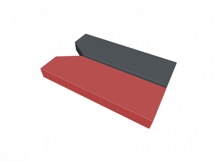 Coussin pour plaque jambière droite