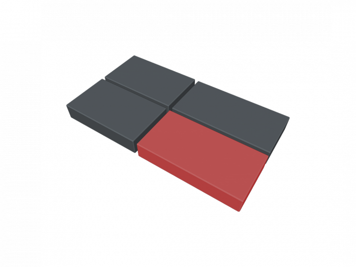 Coussin pour plaque mollet