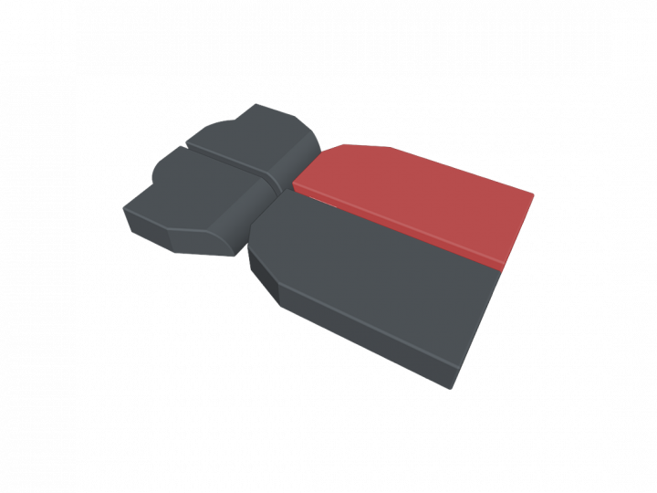 Coussin pour plaque mollet gauche