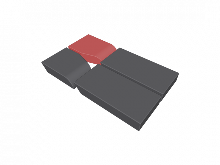 Coussin pour plaque cuisse gauche