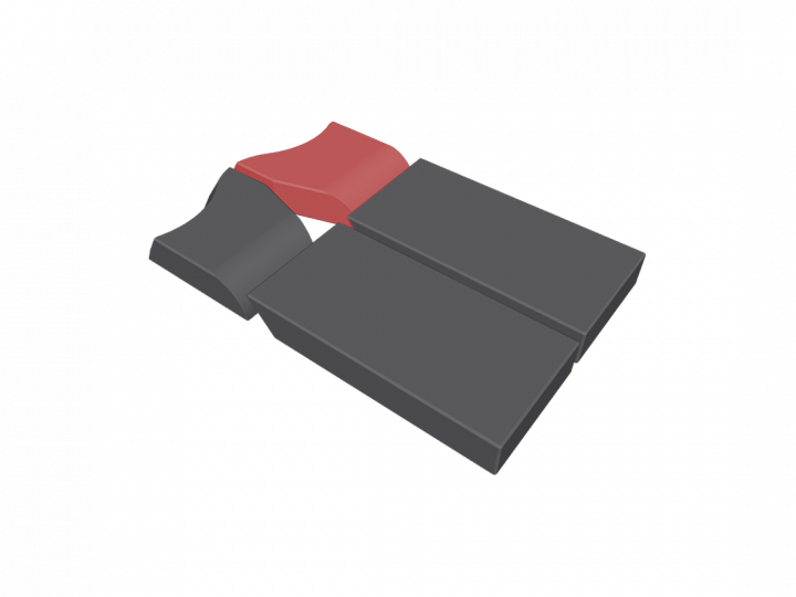 Coussin pour plaque cuisse gauche