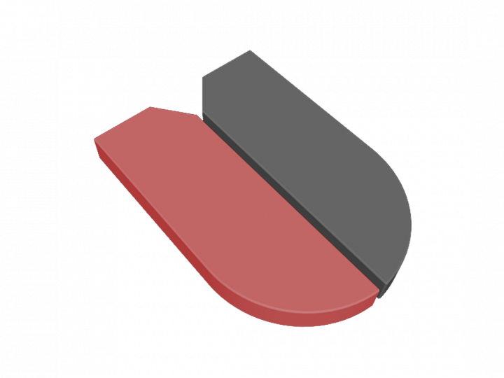 Coussin pour plaque jambe droite