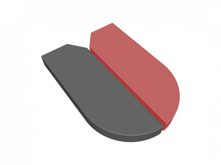 Coussin pour plaque jambe gauche