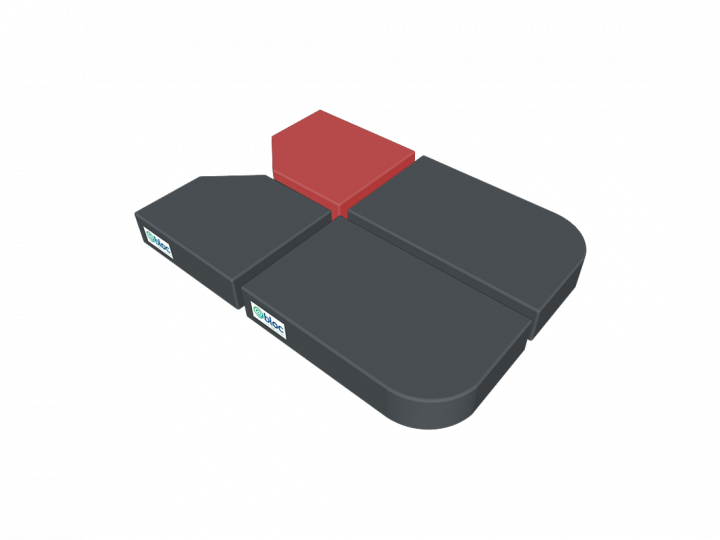 Coussin pour plaque cuisse gauche