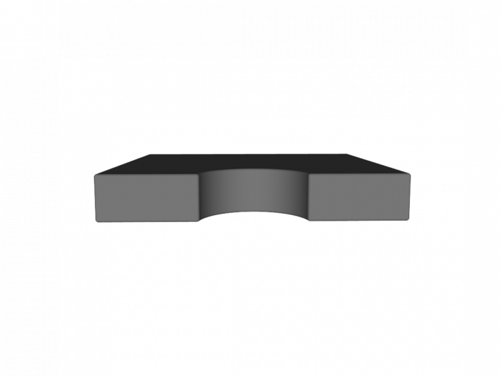 Coussin pour plaque siège