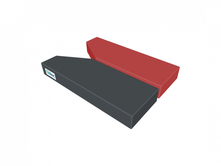 Coussin pour plaque jambe gauche