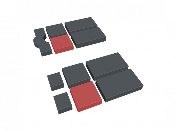 Coussin pour plaque cuisse