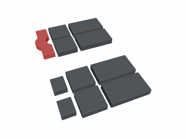 Coussin pour plaque intermédiaire